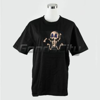 NEW Cool Skull Dancer Sound Activated Light Up and Down Size XL LED EL 