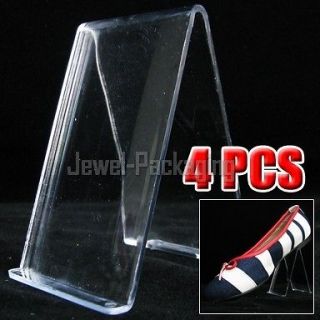   Shape Clear Acrylic Shoe Shop Retail Display Stand Rack Sole Riser #17