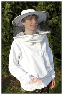 Adult Beekeeping Jacket & Veil, smock, bee keeping, round hat style