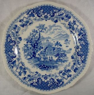 wood and sons seaforth blue bread and butter plates from canada time 