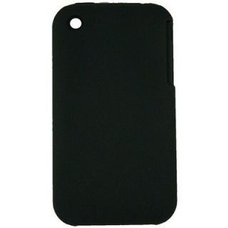 For iPhone 3 and 3GS Stealth Black case cell phone protector 2pc set