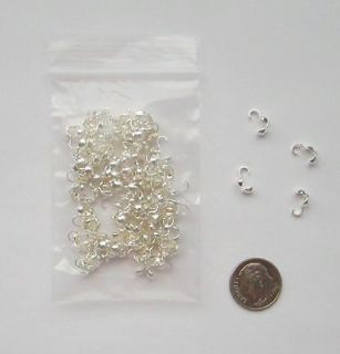 clamshell bead tip silver plated pkg of 100 time left