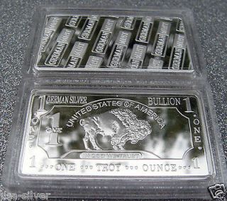 Newly listed 1 Troy Ounce German Silver Bar In Hard Case Limited 