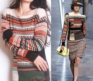 NEW Sonia by Sonia Rykiel Runway Various Stripes Cotton Sweater S or L 