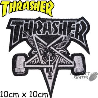 THRASHER MAGAZINE Skate Goat Sew On Patch Skateboard 10cm x 10cm