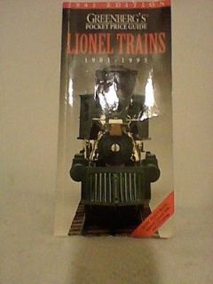 greenberg s pocket price guide lionel trains 1901 1995 time