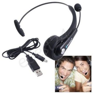 Bluetooth Wireless Headset Headphone Mic for Sony PS3 Cell Phone PC