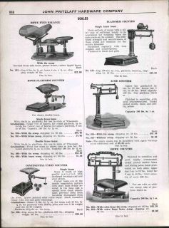 1928 AD Howe Acme Counter Grocer Continental Union Scale Platform 