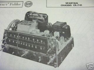 spartan cr 741 tuner receiver photofact  5