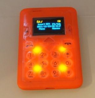 Orange Smallest Tiny Mini Super Slim Unlock GSM Mobile Cell Card kids 