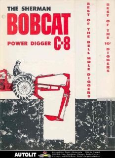 1961 sherman bobcat c8 back hoe ford tractor brochure time