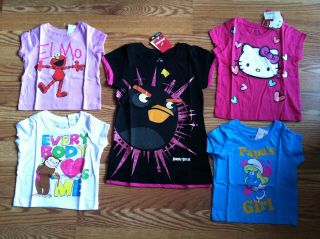 Character Shirts for Girls 6 9,9 12,12 18,18 24Months,5 6,7 8