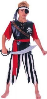 Pirate King Halloween Costume Boys L 10 to 12 Large Smoke Free Home 