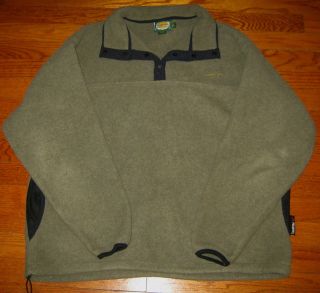 Cabela’s Olive Green Polartec Pullover Fleece ~ Mens Size Large