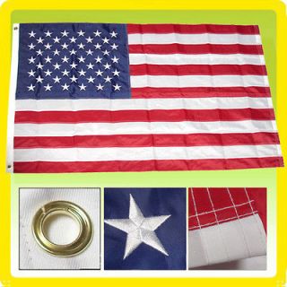 Flag 4 X 6 USA US AMERICAN STARS NYLON SEWN EMBROIDERED Flag