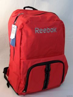 Reebok Red Back Pack Book Bag Supplies for School Gym Sports