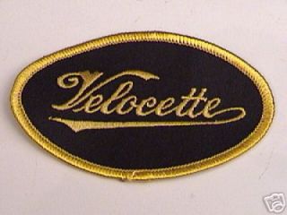 VELOCETTE patch for hats, jackets,clothe​s venom valiant