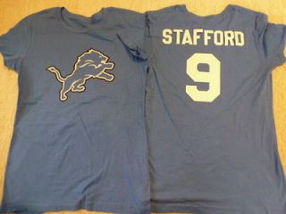   NFL Apparel Lions MATTHEW STAFFORD Football Jersey Shirt BLUE New