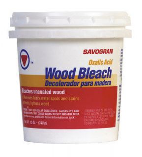   BLEACH Oxalic Acid Removes Black Water Stains Gently Lightens Wood