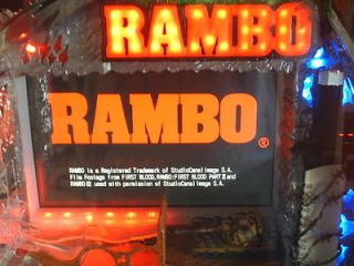 rambo authentic pachinko pinball machine slot w stallone time left