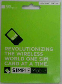 Lots 200 Brand New Simple Mobile Unlimited sim card 4G Starter kit sim 