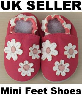 SOFT LEATHER BABY SHOES 0 6,6 12,12 18​, 18 24 Mth Daisy