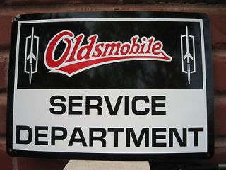 Oldsmobile Service Department Sign 68 69 71 72 Olds Cutlass 442 Sign
