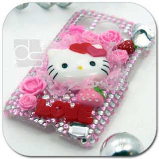 Hello Kitty Bling Hard Skin Case Cover For HTC A9191 Desire HD at&t 
