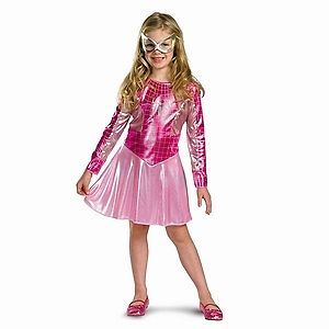 spider man spider girl classic costume size 4 6 pink nwt