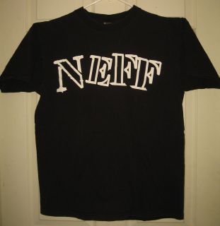 NEFF Shirt L Stencil Logo Zumiez Mall Fashion Design OOP HTF RARE