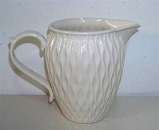 Mary Carol Home Collection Honey Comb White Ironstone Pitcher NEW Free 