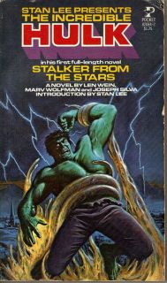   1978 Comic Book Novel Incredible Hulk Stalker From The Stars Stan Lee