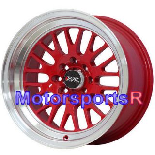   531 RED ET +20 Rims Wheels Deep Dish Lip Stance 4x100 Honda Civic SI