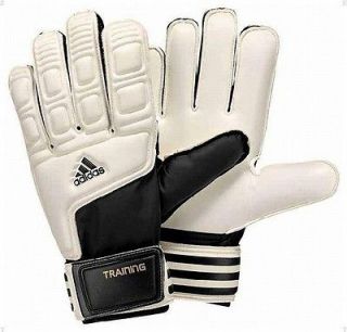   Adi Training Goalie Soccer Goalkeeper Gloves Mens Black White E42056