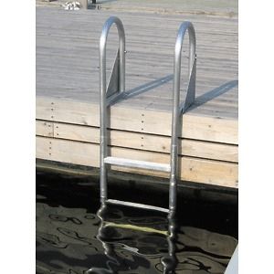 dock edge welded aluminum fixed 4 step ladder 2014 f