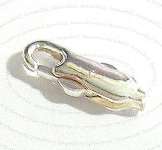 sterling silver double push lobster clasp bead 13mm from hong