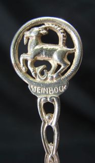 Old German .800 Silver CAPRICORN Zodiac/Astrology Spoon