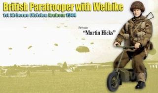 Dragon 1/6 scale 12 WWII British Paratrooper with Welbike Martin 