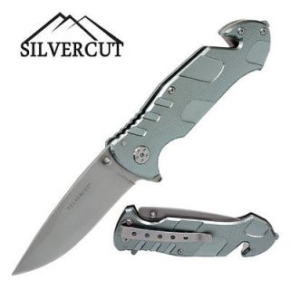 SilverCut Brisk Camping Hunting Folding Knife Seatbelt Cutter/Window 
