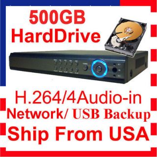Standalone 8CH H.264 Home Monitoring Surveillance Security CCTV DVR 