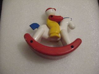 Vintage Very Rare Ambi Toys Classic Toy Rocking Horse Hobby Rider Doll 