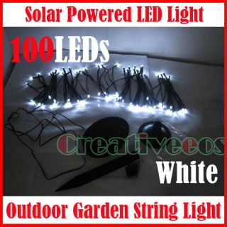 100LEDs Christmas Tree Party Garden Solar Powered LED String Fairy 