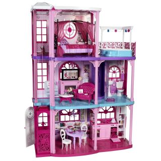 Brand New Barbie Pink 3 Story Dream Townhouse Lights and Sounds on 