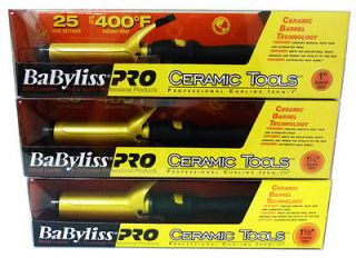 Babyliss Pro 3 Ceramic Hair Curling Irons Set 1 1 1/4 & 1 1/2 All 