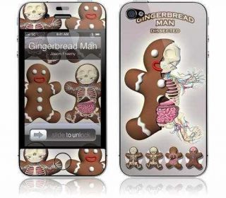 Gelaskin Gelaskins iPhone 4 4S Jason Freeny Gingerbread Man Dissected