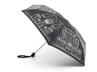 New Lulu Guinness Tiny Street Scene Folding Handbag Umbrella by Fulton