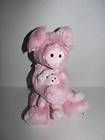   BEARS FRIENDS Soft Pink MOM & BABY PIG Plush Stuffed Animals 8 Lovey