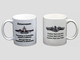 PERSONALIZED Submarine Definition of Deterrence Boomer Coffee Mug SSBN 