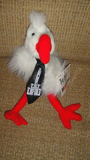 10 RCI Ibyss White Ostrich Bent Beak Black Tie Bird Stuffed Animal 