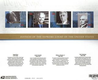 4422 USPS We the People Four Supreme Court Justices Souvenir Sheet 